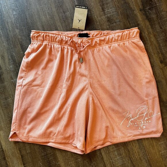 Jordan Shorts XL Mens Essentials Mesh Pink Peach $55 - Picture 1 of 11